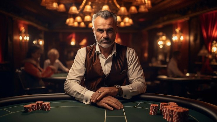 Tampilan Monopoly Live dengan papan mekanis dan host di studio multi-kamera protogel 168